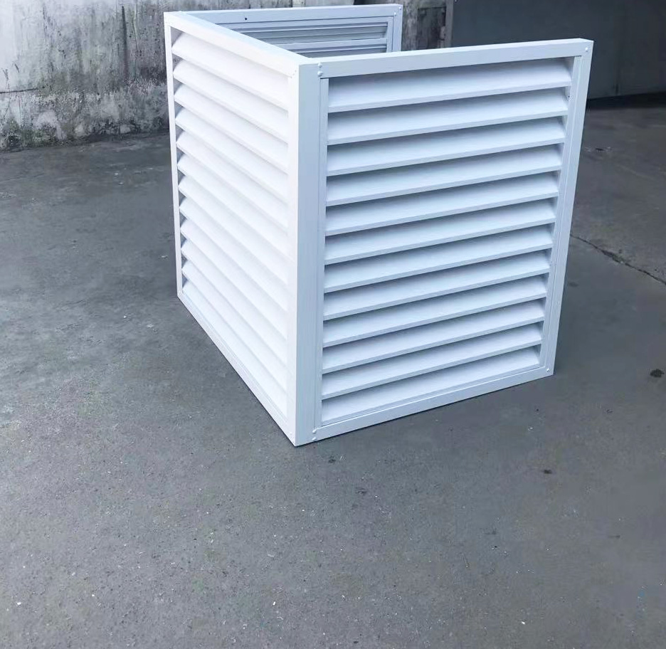 Customized weather proof Outdoor Unit Metal Aluminum Alloy Window Air Conditioner Cover Heat Pump Protective Cover
