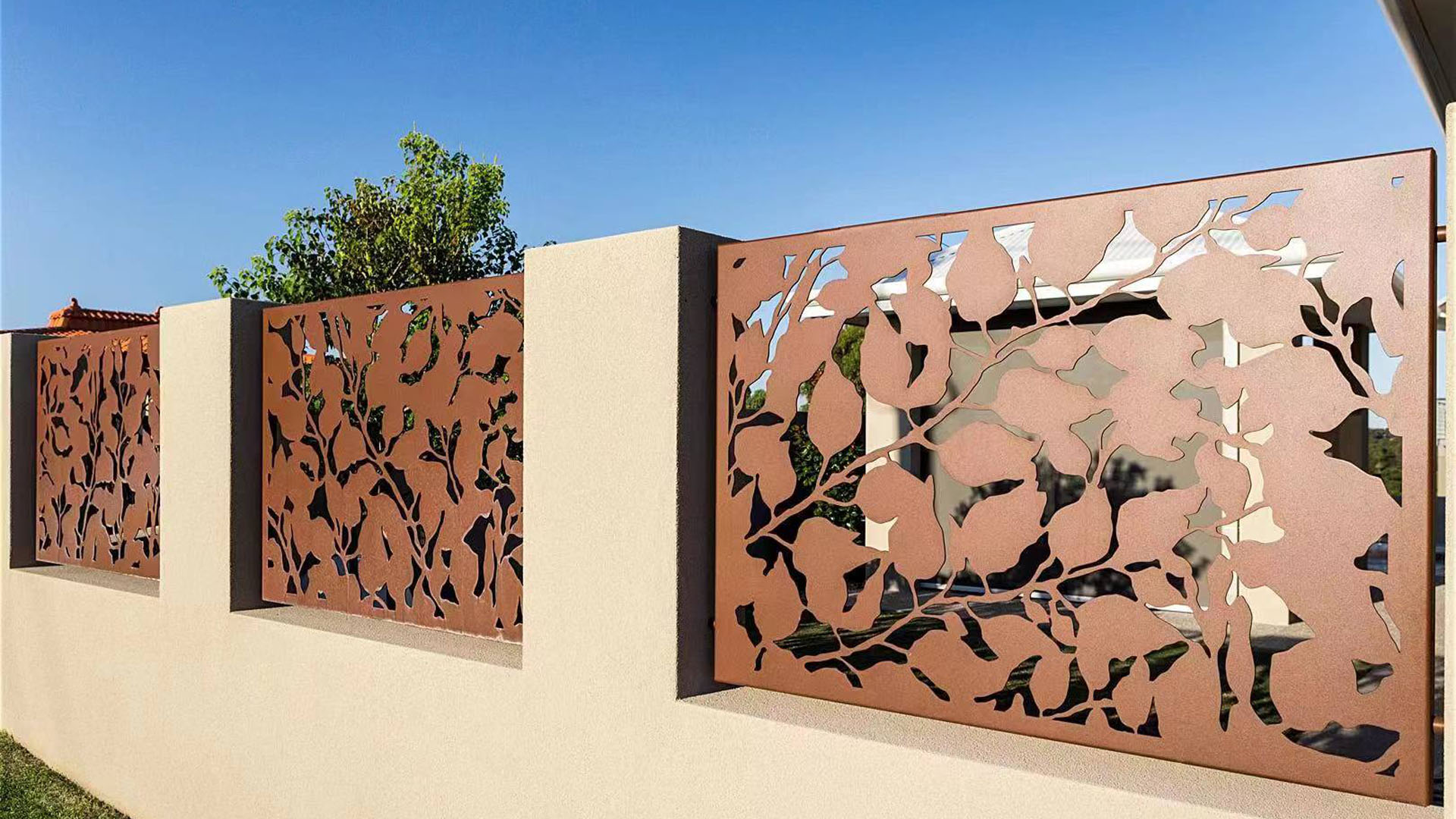 Galvanized Fence Panels Metal Fencing Panels Aluminum Alloy Trellis & Gates Laser Cutting design