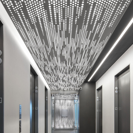 Punching Modeling Perforated Aluminum Ceiling Board Metal Sheet Trail in Use With CE SGS Certification