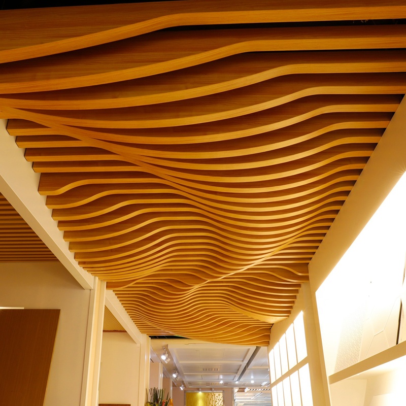 How to produce Aluminum waved baffle ceiling?