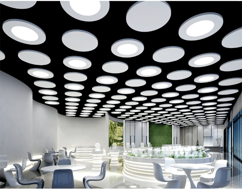 Indoor Lighting LED Panel Downlight Square Fastener Movable Aluminum Ceiling Recessed Lamp