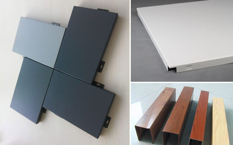 Aluminum rectangular tube, aluminum gusset, aluminum veneer surface coating types and introduction