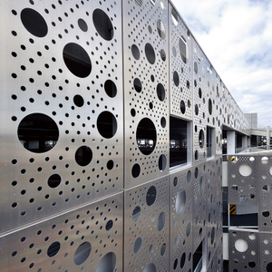 New High Quality Fireproof China Custom Perforated Exterior Aluminum Curtain Wall Panel